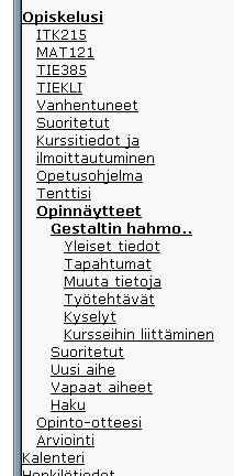 Valiomuotoinen hakemistolistaus